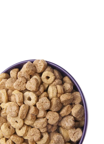 Cereal de desayuno con forma de corazón imagen fronteriza —  Fotos de Stock