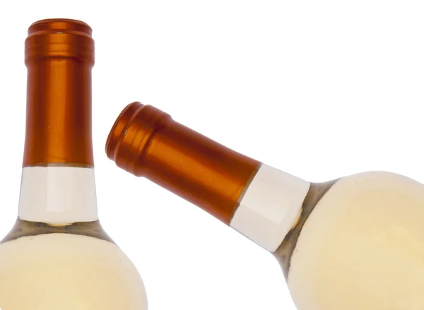 Weißweinflaschenrand — Stockfoto