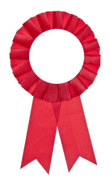 Kırmızı adil kazanan şerit — Stok fotoğraf