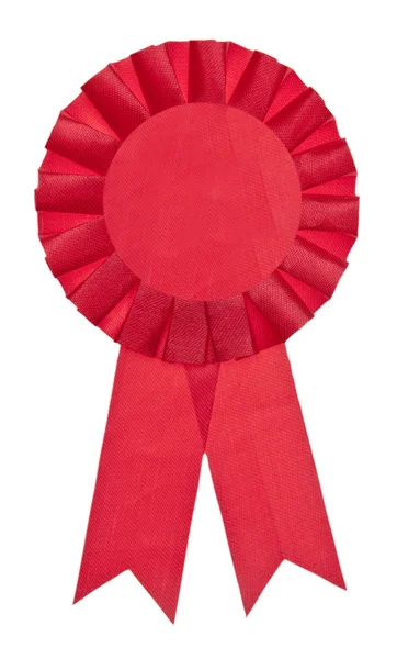 Κορδέλα κόκκινη δίκαιη νικητής — Φωτογραφία Αρχείου