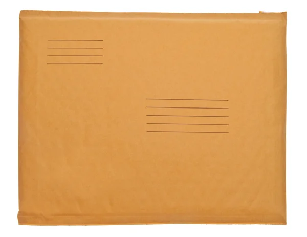 Envelope de negócios real com linhas para endereço de envio — Fotografia de Stock