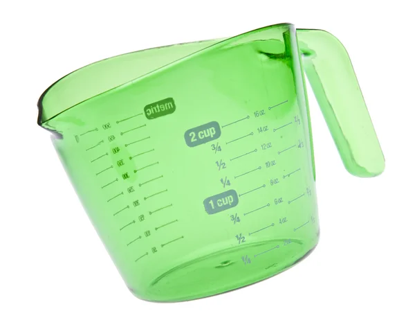 Vibrante taza de medición verde — Foto de Stock