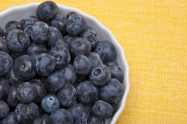 Fresh Bowl of Blueberries — Stock Photo, Image