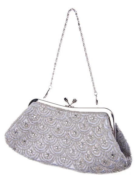 Fashionabla väska handväska isolerad på vitt med en urklippsbana — Stockfoto