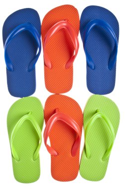 Vibrant Summer Flip Flops clipart