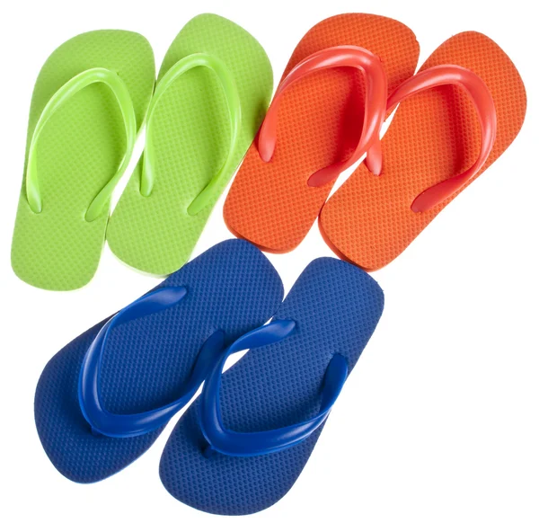 Yaz flip flop sandal arka plan — Stok fotoğraf
