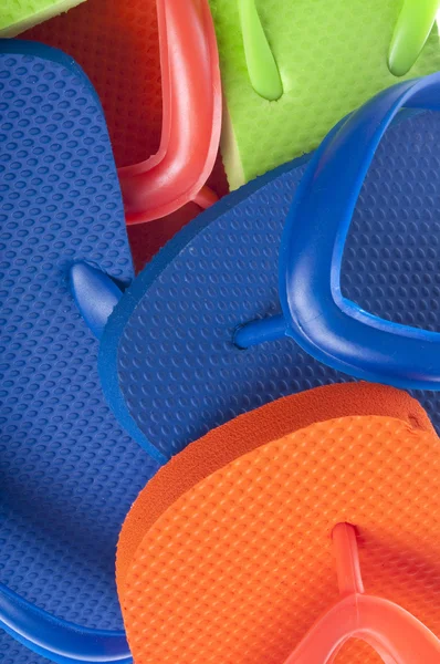Summertime Flip Flop Sandal Background — Stock Photo, Image