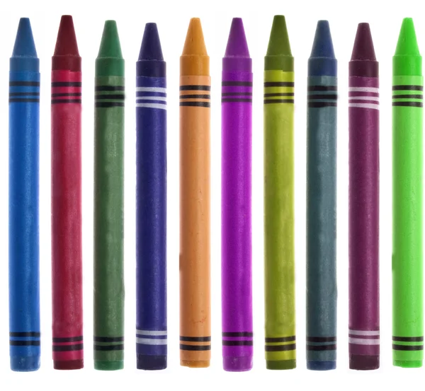 Crayón vibrante Volver a la imagen fronteriza de la escuela — Foto de Stock