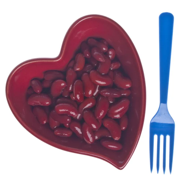 Hjärtat hälsosam kidneybönor — Stockfoto