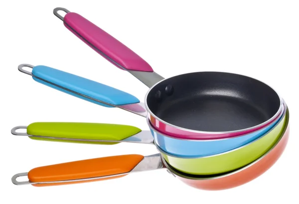 Vibrant Frying Pans — Stock Photo, Image