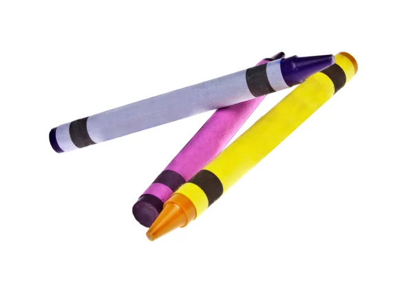 Montón de crayones vibrantes — Foto de Stock