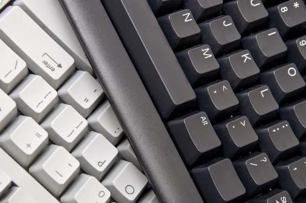 Imagem de fundo do teclado do computador — Fotografia de Stock