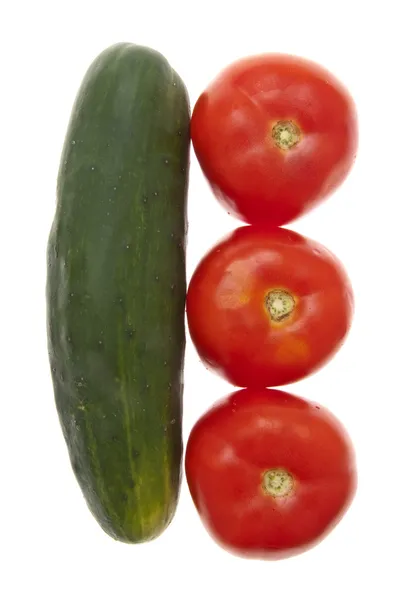 Pepino y tomates — Foto de Stock