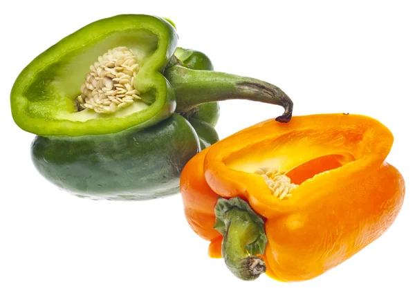 Entwined Bell Peppers — Stock Photo, Image