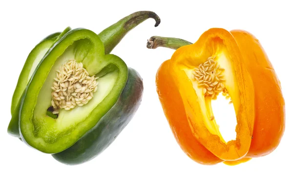 Entwined Bell Peppers — Stock Photo, Image