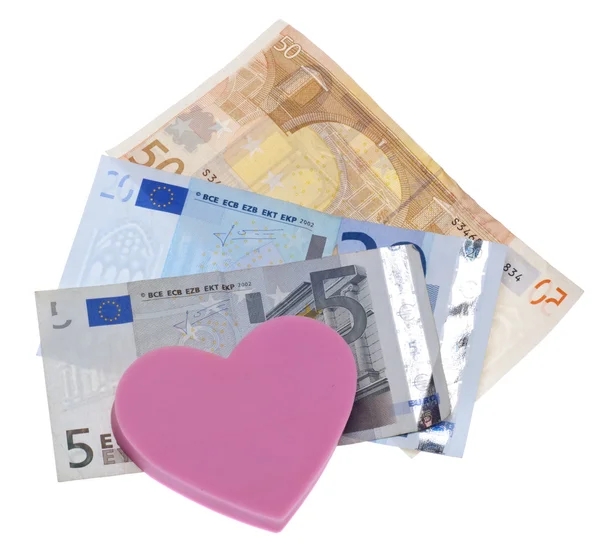 Miłość i pieniądze — Zdjęcie stockowe