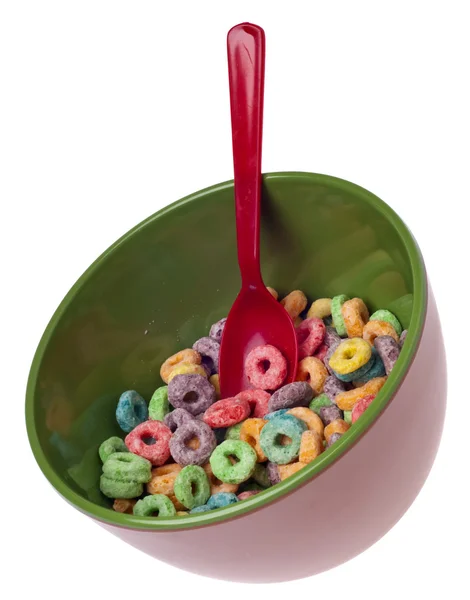 Tazón vibrante de cereales de desayuno —  Fotos de Stock