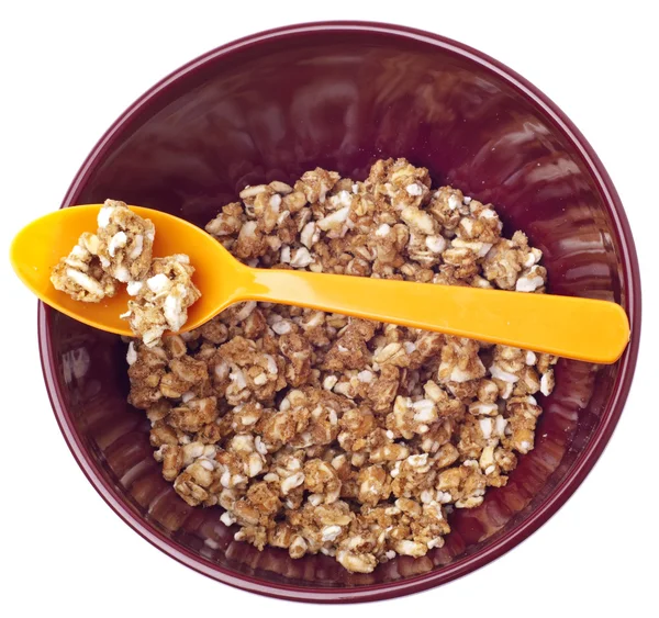 Tazón vibrante con cereales para el desayuno — Foto de Stock