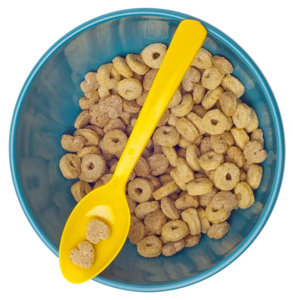Tazón vibrante con cereales para el desayuno —  Fotos de Stock
