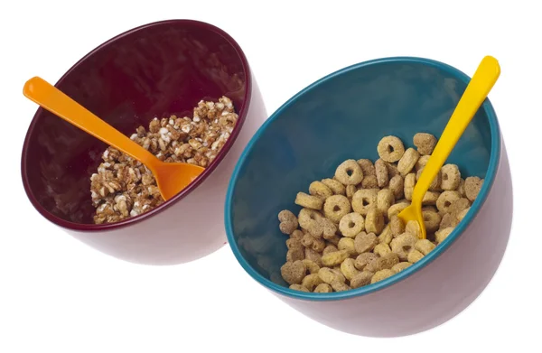 Ciotole di prima colazione cereali — Foto Stock