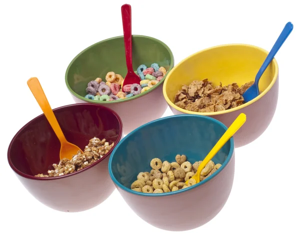 Cuencos de cereales de desayuno —  Fotos de Stock