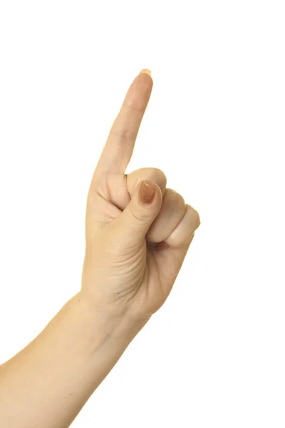 One finger — Stock Photo, Image
