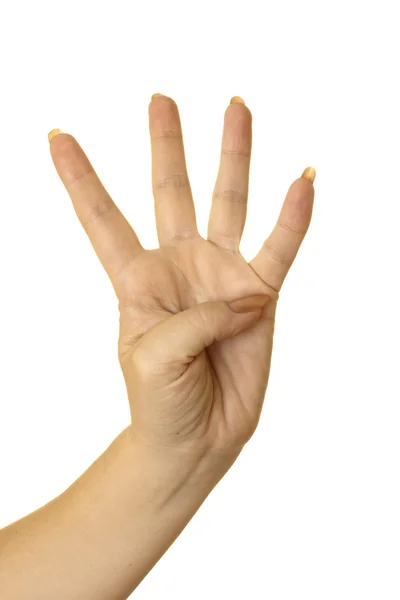 Quatro dedos — Fotografia de Stock