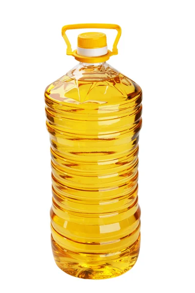 Flacon d'huile de tournesol — Photo
