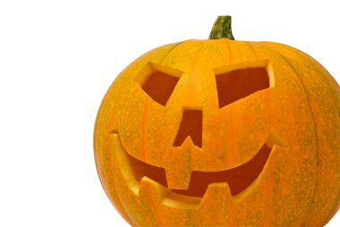 büyük portakal jack-o-lantern kabak