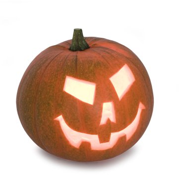 büyük portakal jack-o-lantern kabak