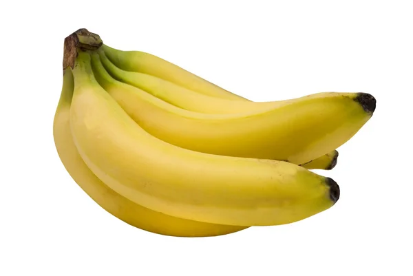 Bananer på en vit bakgrund — Stockfoto