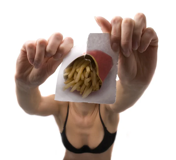 Anti fast food concept — Stock Photo, Image