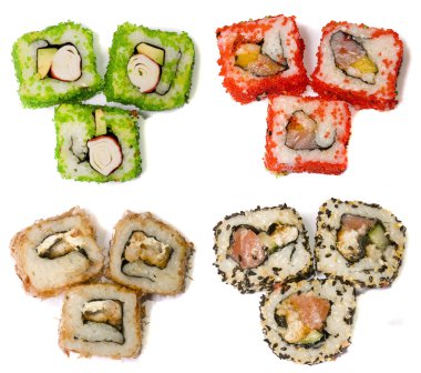 Rolls of sushi clipart