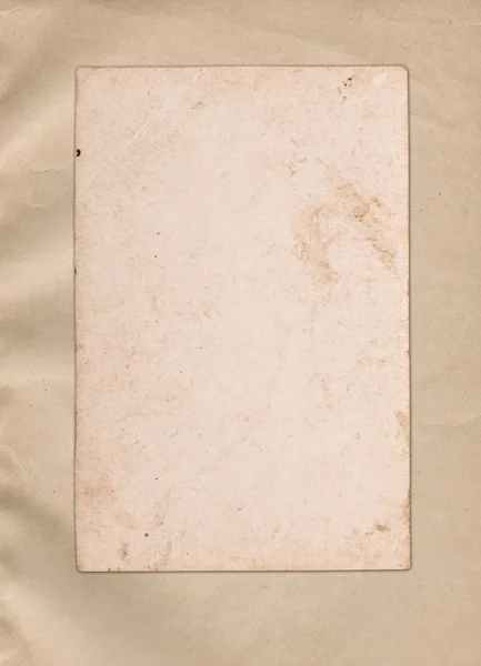 Вінтажна фоторамка на старовинному папері — стокове фото