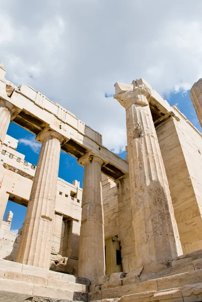 De tempel van athena op de Akropolis — Stockfoto