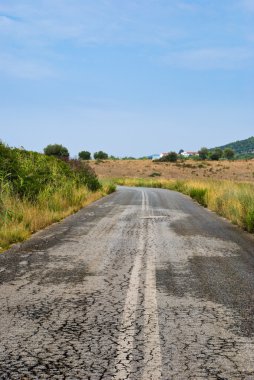 bir yol görünümünü