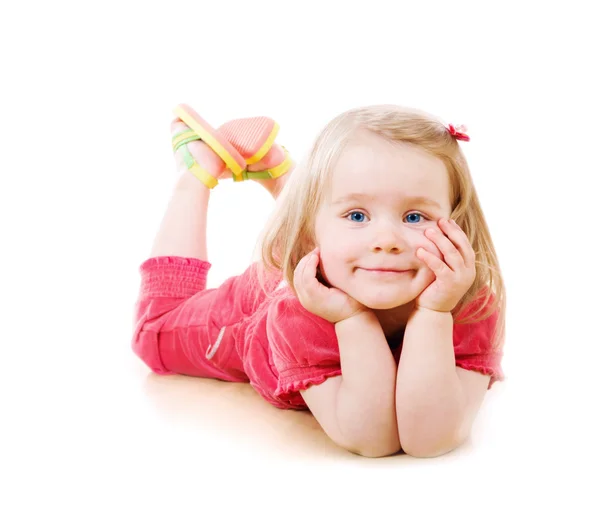 Closeup portrait of a little girl — Stock Photo, Image