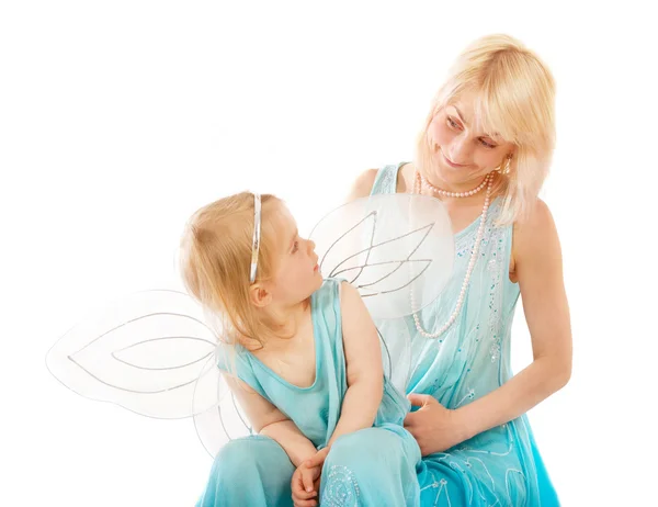 Young woman with little girl — Stock Photo, Image