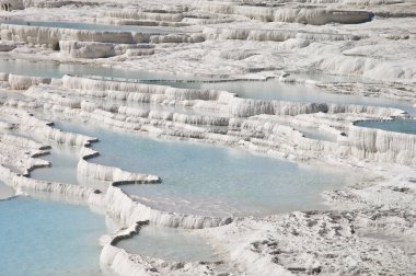 Pamukkale kireçtaşı havuzları.