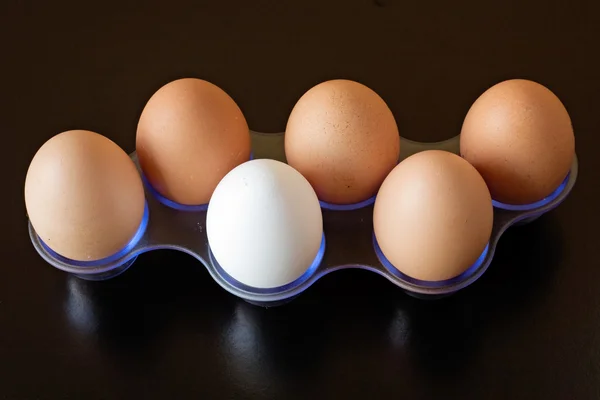 Huevos en negro — Foto de Stock