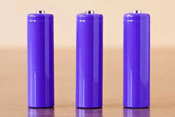 Tři baterie — Stock fotografie