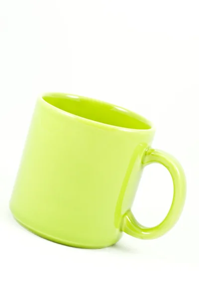 Zelený keramický pohár — Stock fotografie