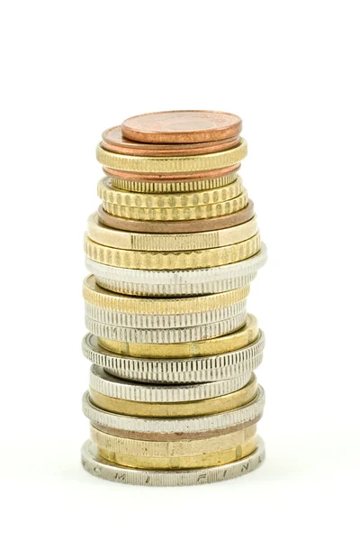 Pilha de moedas — Fotografia de Stock