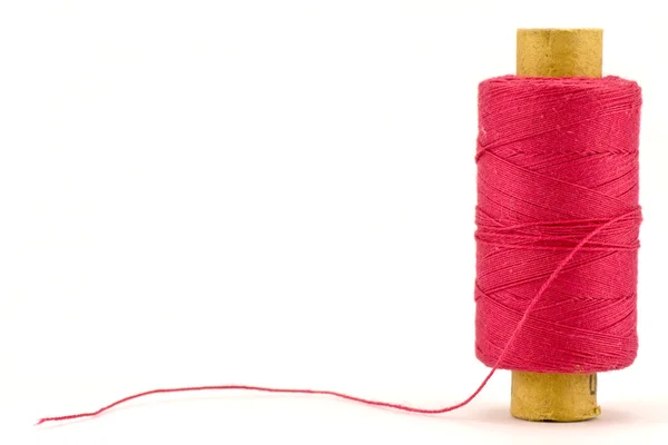 Red thread spool — Stock Photo, Image