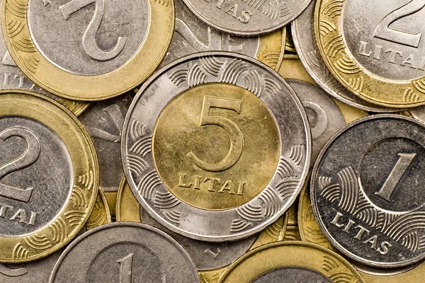 Litas lituana moneda —  Fotos de Stock
