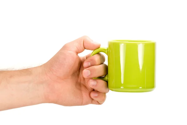Hand en kopje thee — Stockfoto