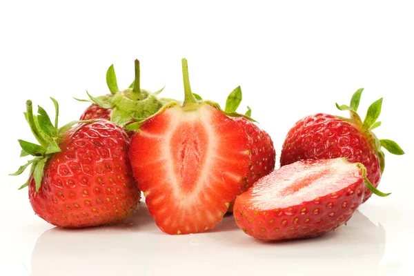 新鲜多汁的草莓 — 图库照片