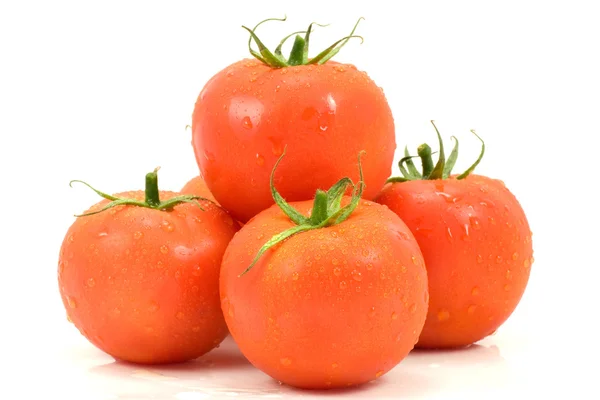 Куча свежих помидоров — стоковое фото