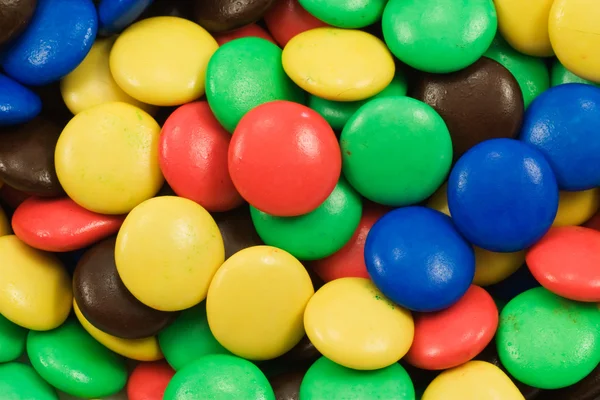Крупним планом різнокольорові цукерки — стокове фото