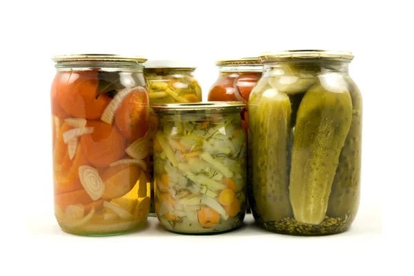 Homemade preserved vegetables — Stock Photo, Image